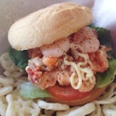 Happy Peppy Lobster Burger from #TheMaMaShop the other day.