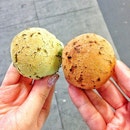 Durian and Chocolate Mochi!