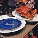 Preparation of Peking Duck.