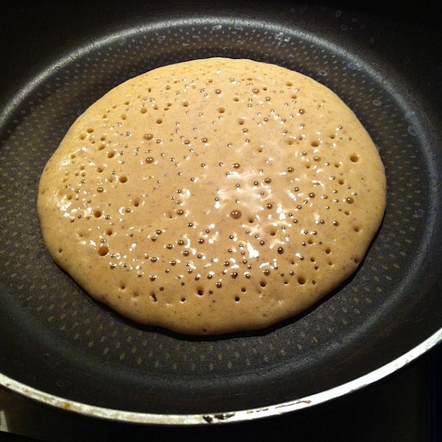 Late night pancake baking!