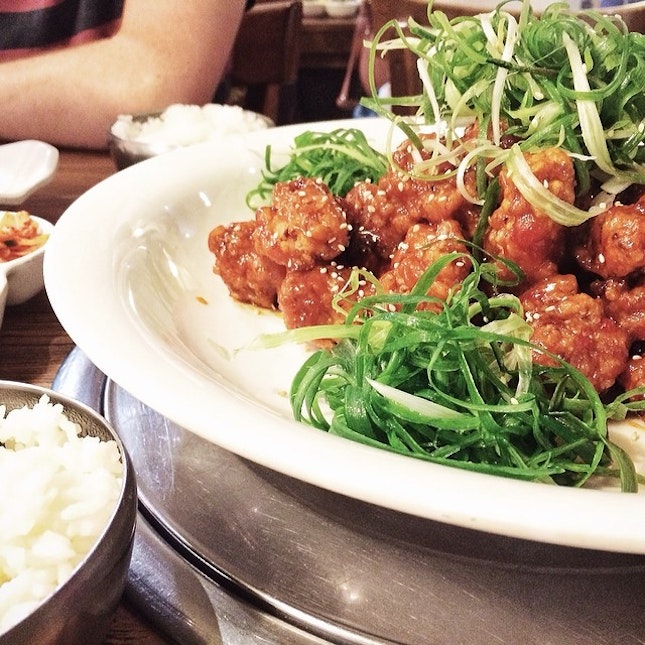 Korean fried chicken never goes wrong.
