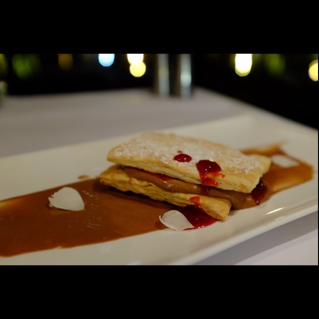 Chocolate & Raspberry Mousse Mille Feuille