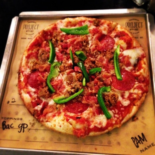 Semi-DIY pizza.