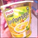 Having #Instant #Cup #Porridge for #dinner