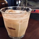 Drivers Blend cold brew with milk at Whisk.