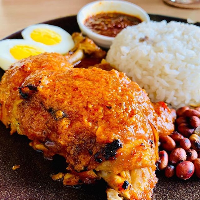 Percik chicken nasi lemak at Chiu’s.