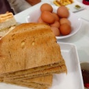 Look at that bowl of eggs🐔 #toast #breakfast #kaya #eggs