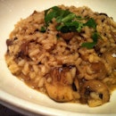 Risotto with mushroom and truffles.