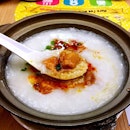 Spicy Diced Pork Congee for a rainy night!!