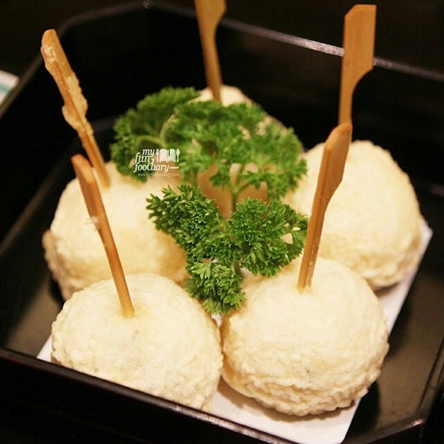 Try something unique for ur lunch @shangrilajkt like this Kushi Age Unagi Cheese Sushi at Nishimura, so yummy!