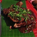 Grilled Chicken Thigh With Black Pepper Sauce 