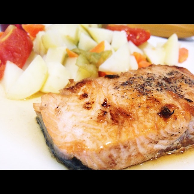 Home-cooked Salmon