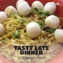Ordered a big bowl $3 fishball noodles as my #dinner.