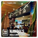 late lunch & it's still crowded… @vicenteth #nando #chicken #kl #lunch #restaurant #mall #malaysia #berjaya #timesquare #periperi #chilli #spicy #trip #travel #transit #food #eat