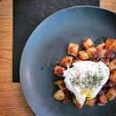 Corned beef hash + poached egg...I wanna eat this every day.