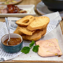 Duck Liver Terrine with Bread [$15.85]